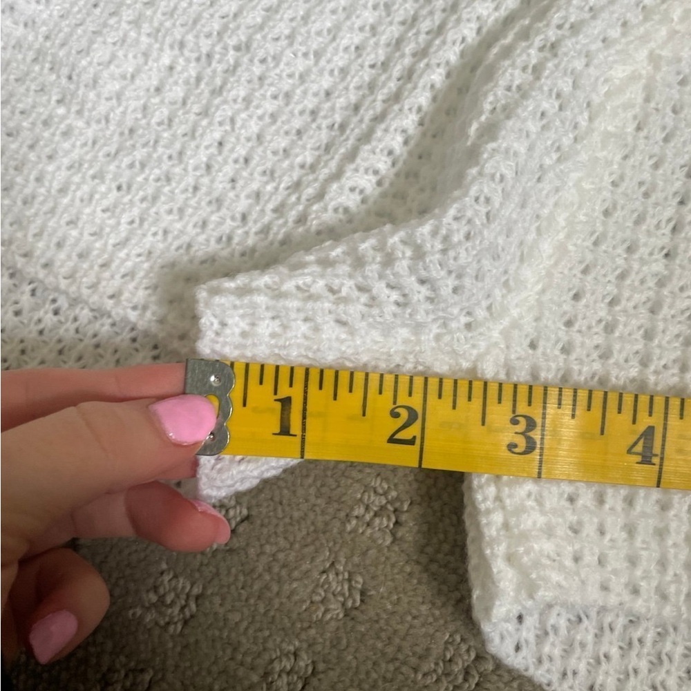 White Waffle Knit Lounge Set - Picture 5 of 8